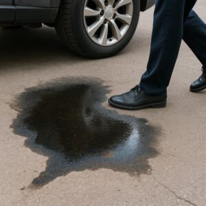 How Oil Leaks from Parked Cars Create Hidden Slip Dangers