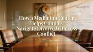 How a Mediation Center Helps Couples Navigate Divorce With Less Conflict